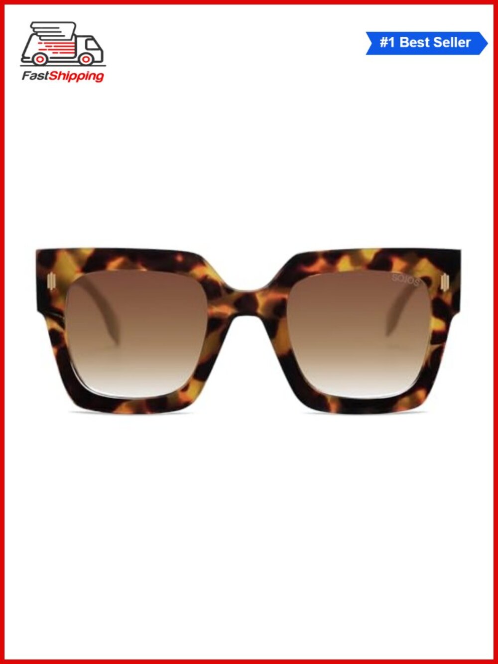 ✨ SOJOS Oversized Square Sunglasses UV400 Full Frame Fashion Shades